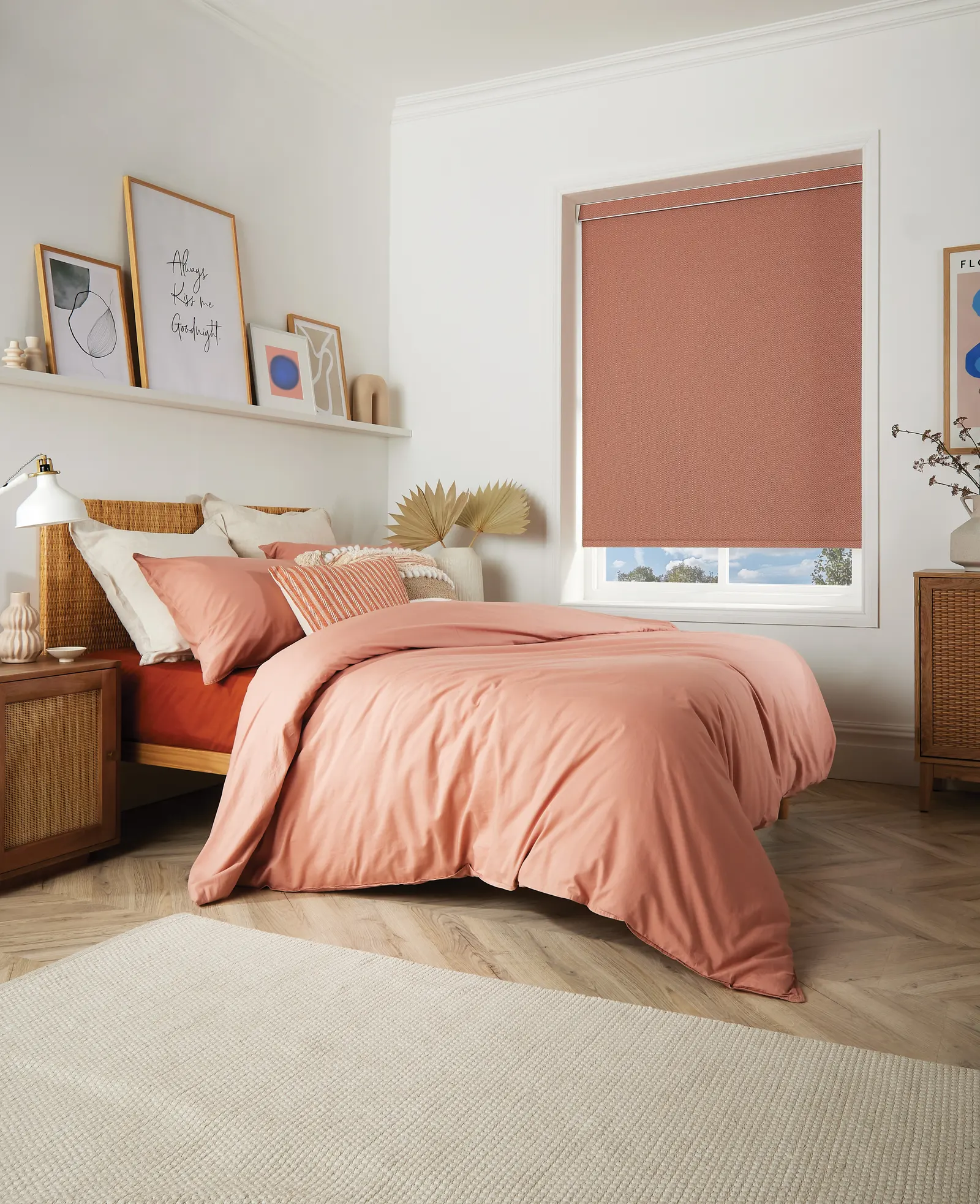 Motorised blind at a large window – Northfield Blinds