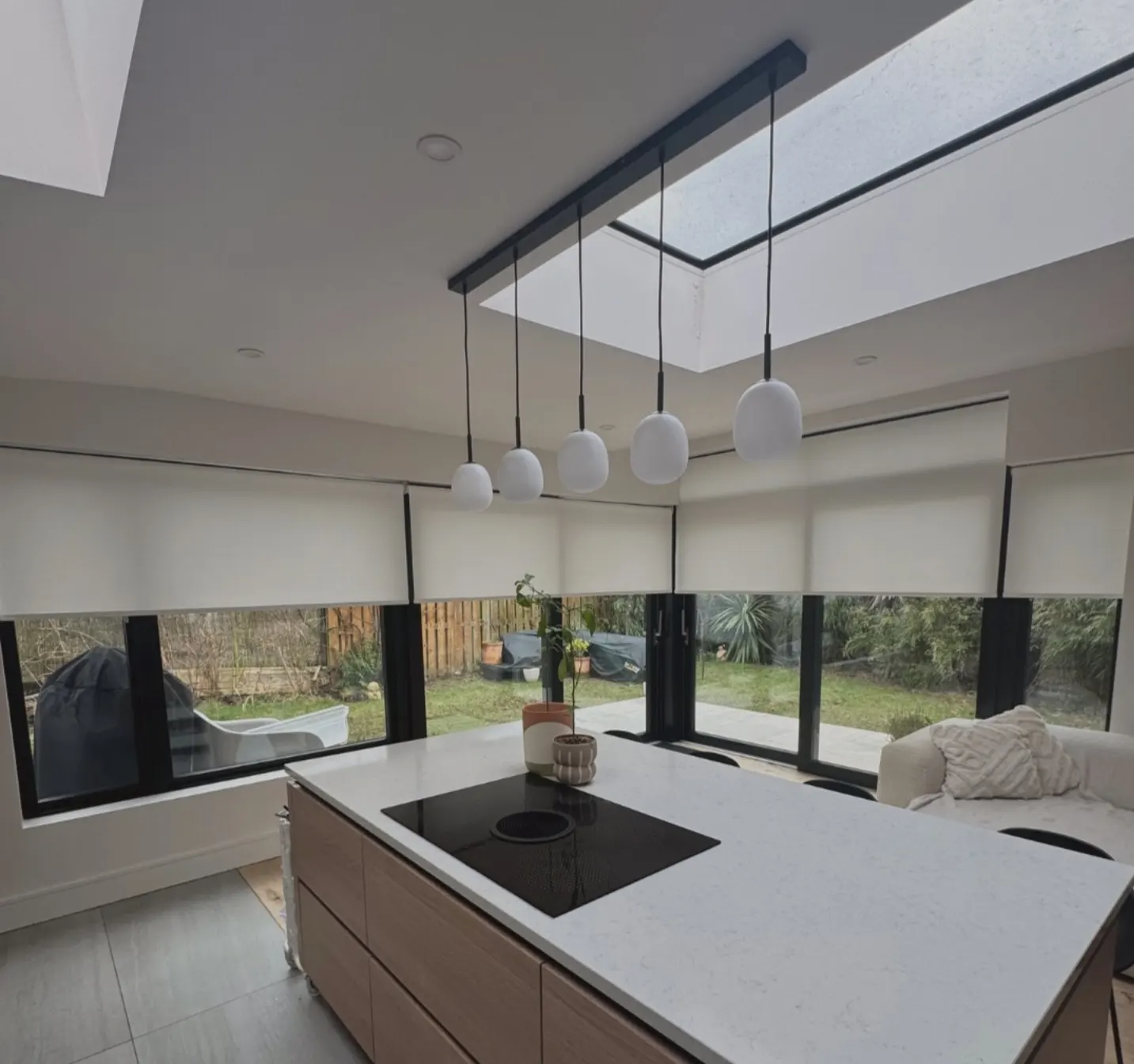 Roller blind fitted at a window – Northfield Blinds